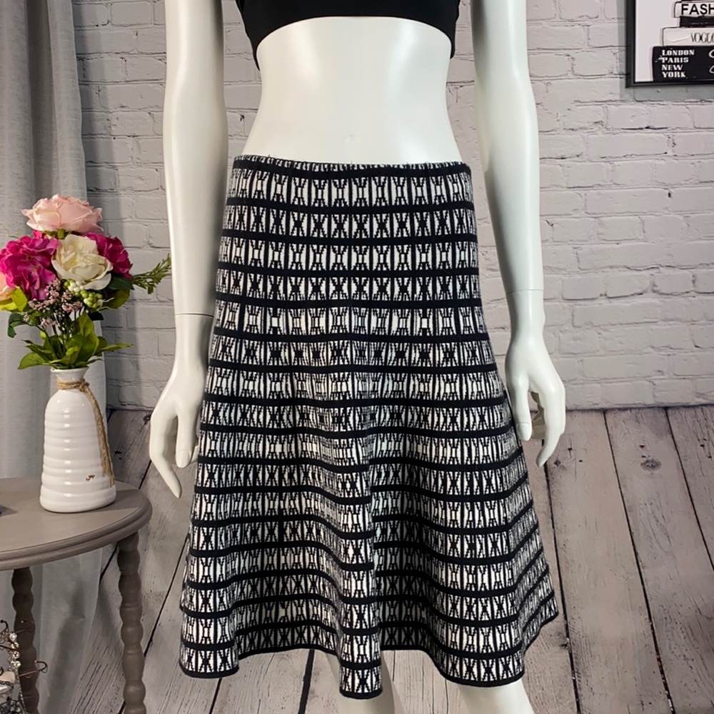 CYNTHIA ROWLEY Black & White Skirt Size: XS